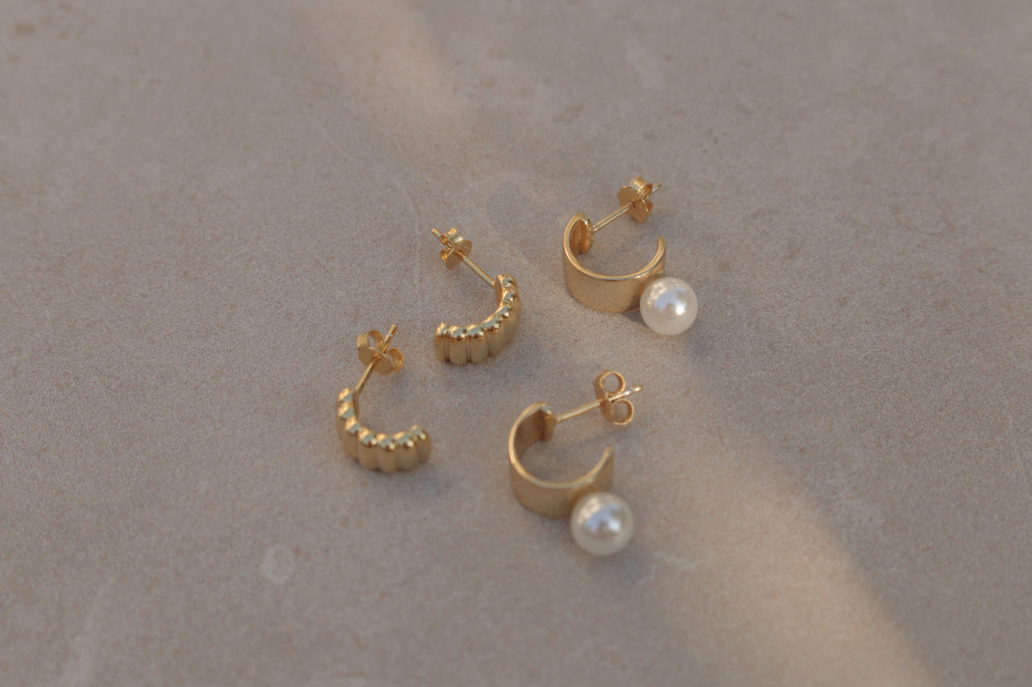 Blair Pearl Drop Earrings - Gold Sterling Silver