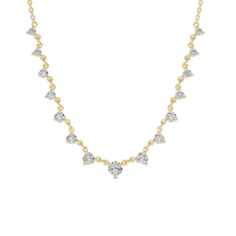 Eve Necklace - Sterling Silver Gold Plated