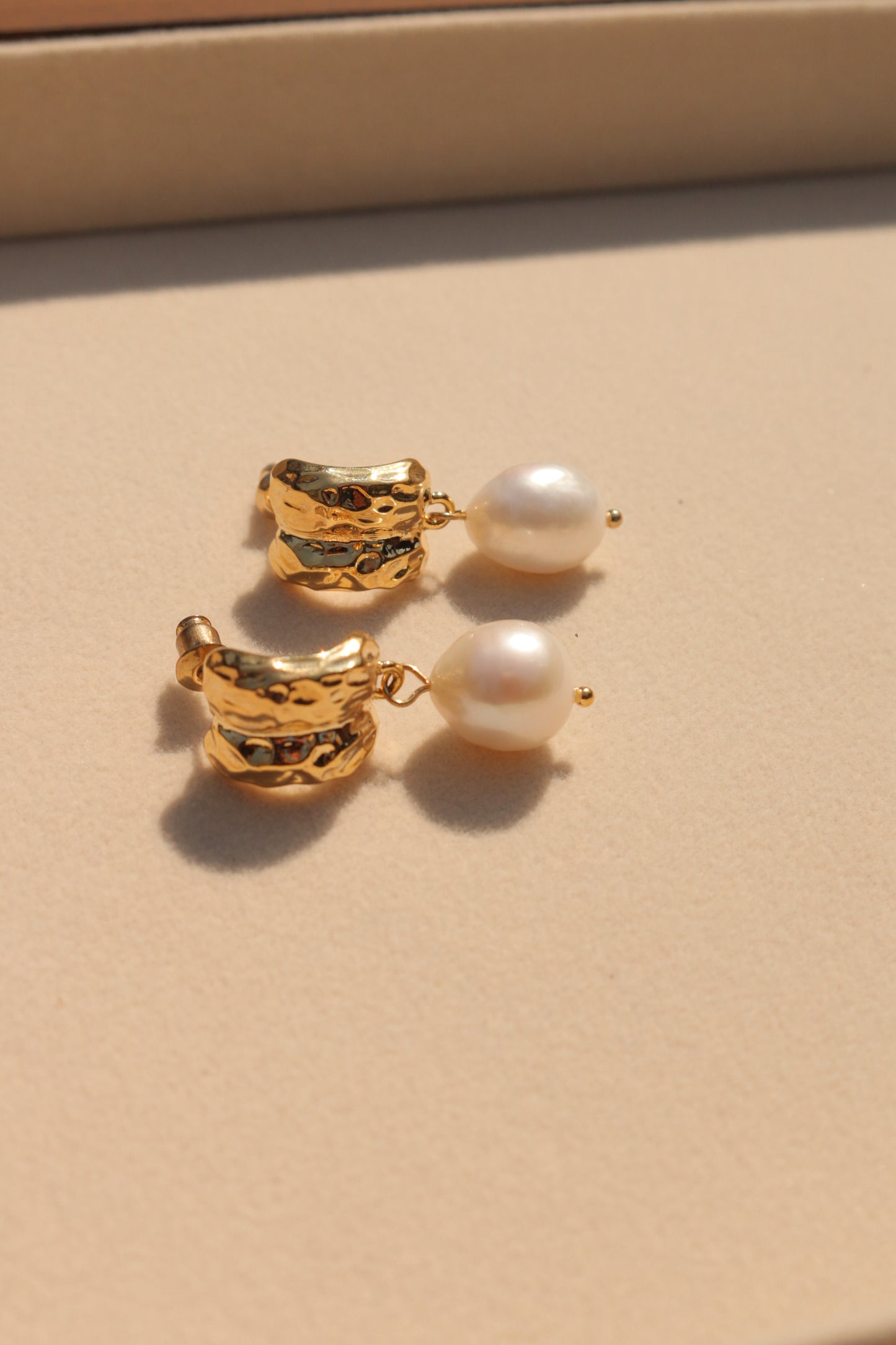 Lotus Pearl Earrings