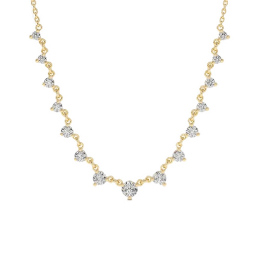 Eve Necklace - Sterling Silver Gold Plated