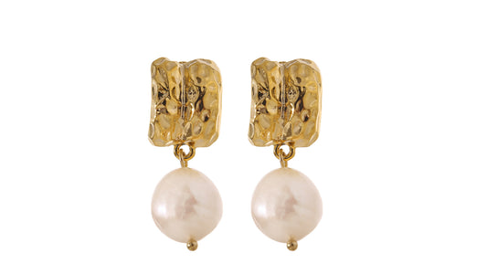 Lotus Pearl Earrings